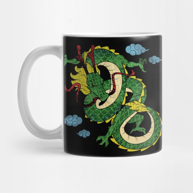 Chinese Dragon Illustration Mythology by Foxxy Merch